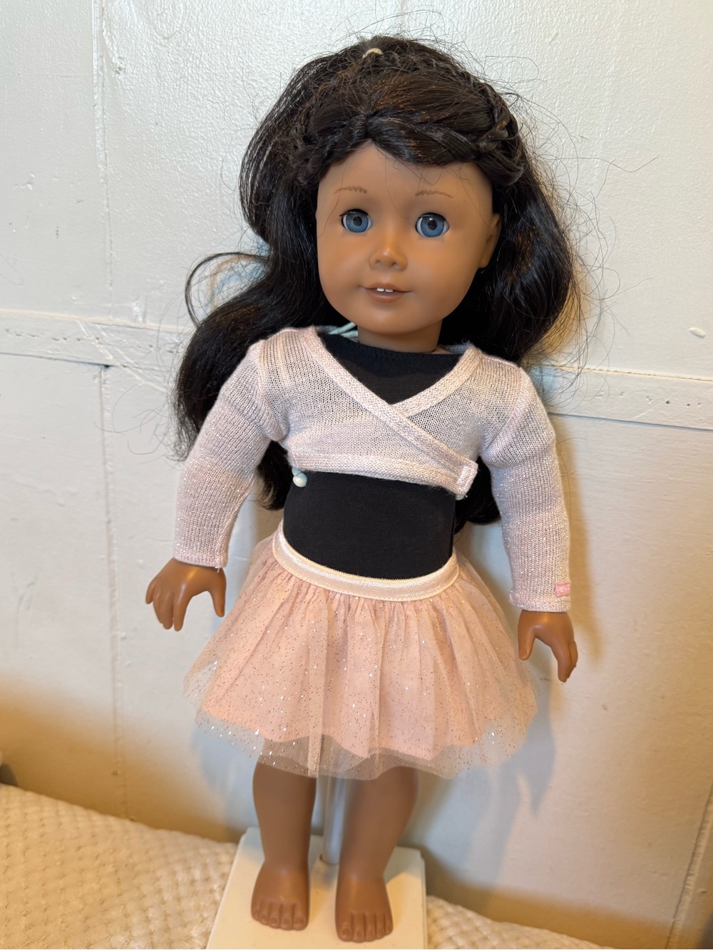 American Girl Truly Me 2017 Ballet Glitter Tutu Leotard Shrug Outfit Lot